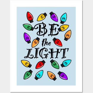 Be the Light (Bulb) - Small Design Posters and Art